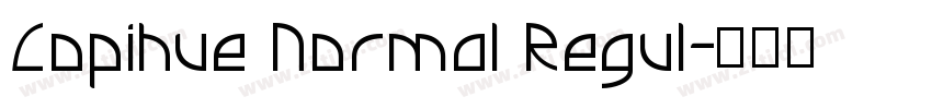 Copihue Normal Regul字体转换